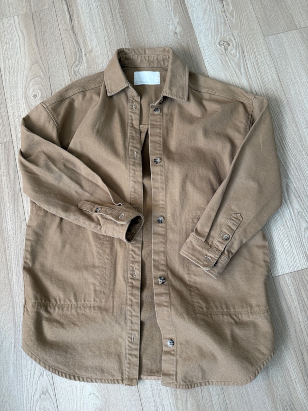 Oak + Fort tan jacket XS oversized